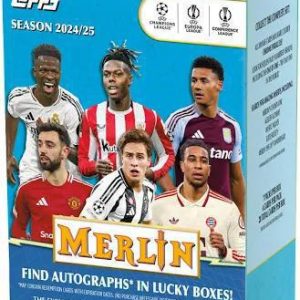 2024-25 Topps Chrome Merlin UEFA Club Competitions Soccer Blaster Box