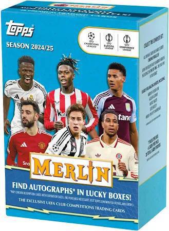 2024-25 Topps Chrome Merlin UEFA Club Competitions Soccer Blaster Box (Pre Sale)