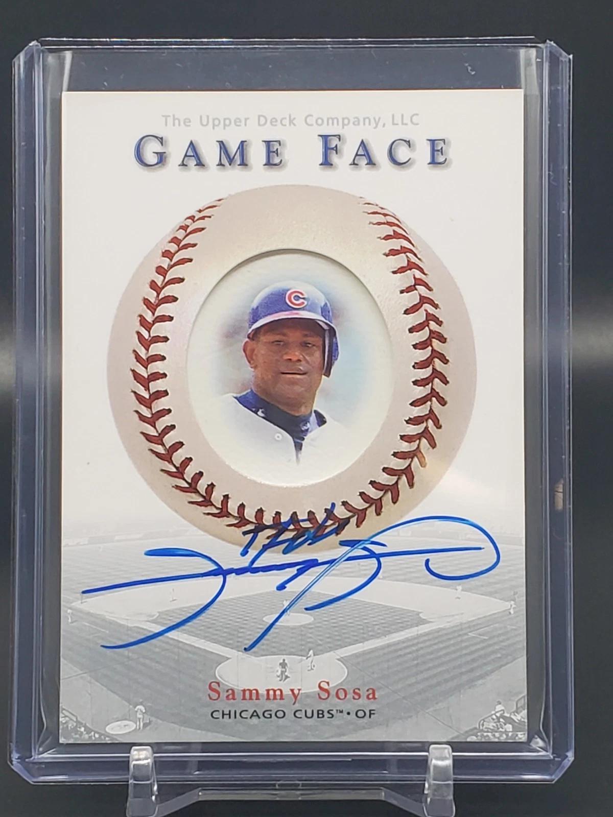 Sammy Sosa 2003 Upper Deck Game Face Auto Chicago Cubs A-SS