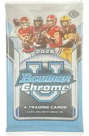 2025 Bowman University Chrome Football Hobby Pack