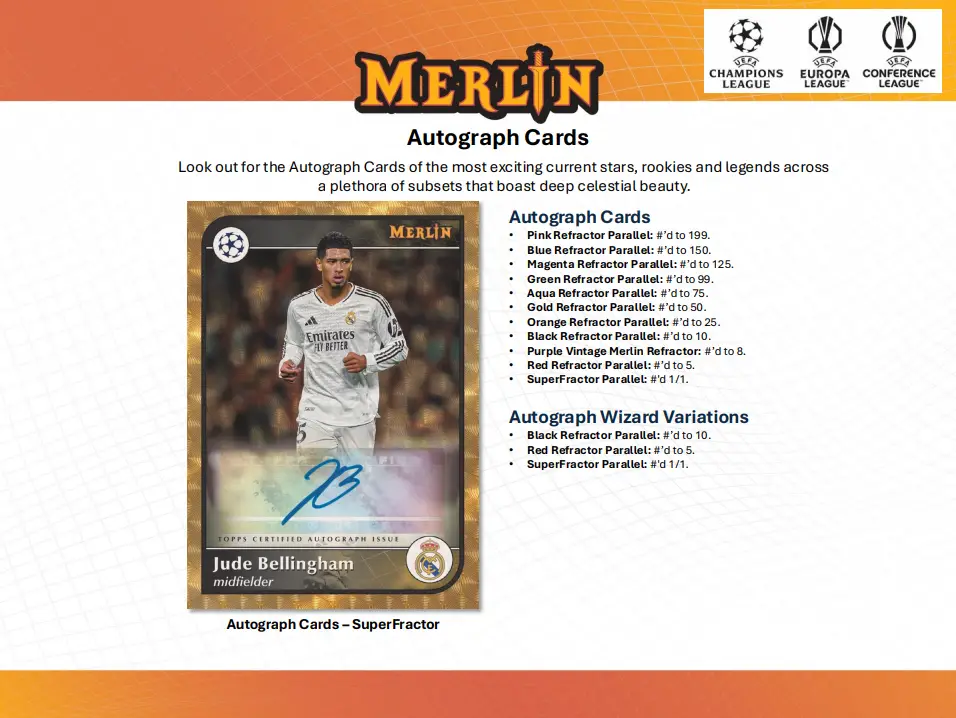 2024-25 Topps Chrome Merlin UEFA Club Competitions Soccer Blaster Box - Image 6
