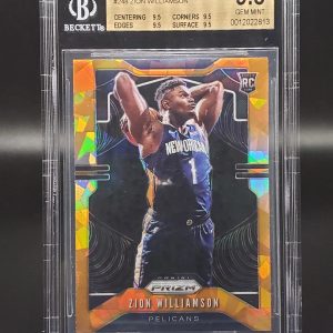 Zion Williamson 2019-20 Panini Prizm RC Orange Ice New Orleans