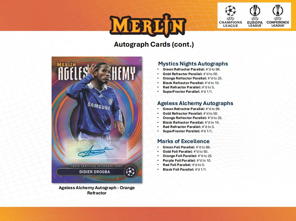 2024-25 Topps Chrome Merlin UEFA Club Competitions Soccer Blaster Box - Image 7
