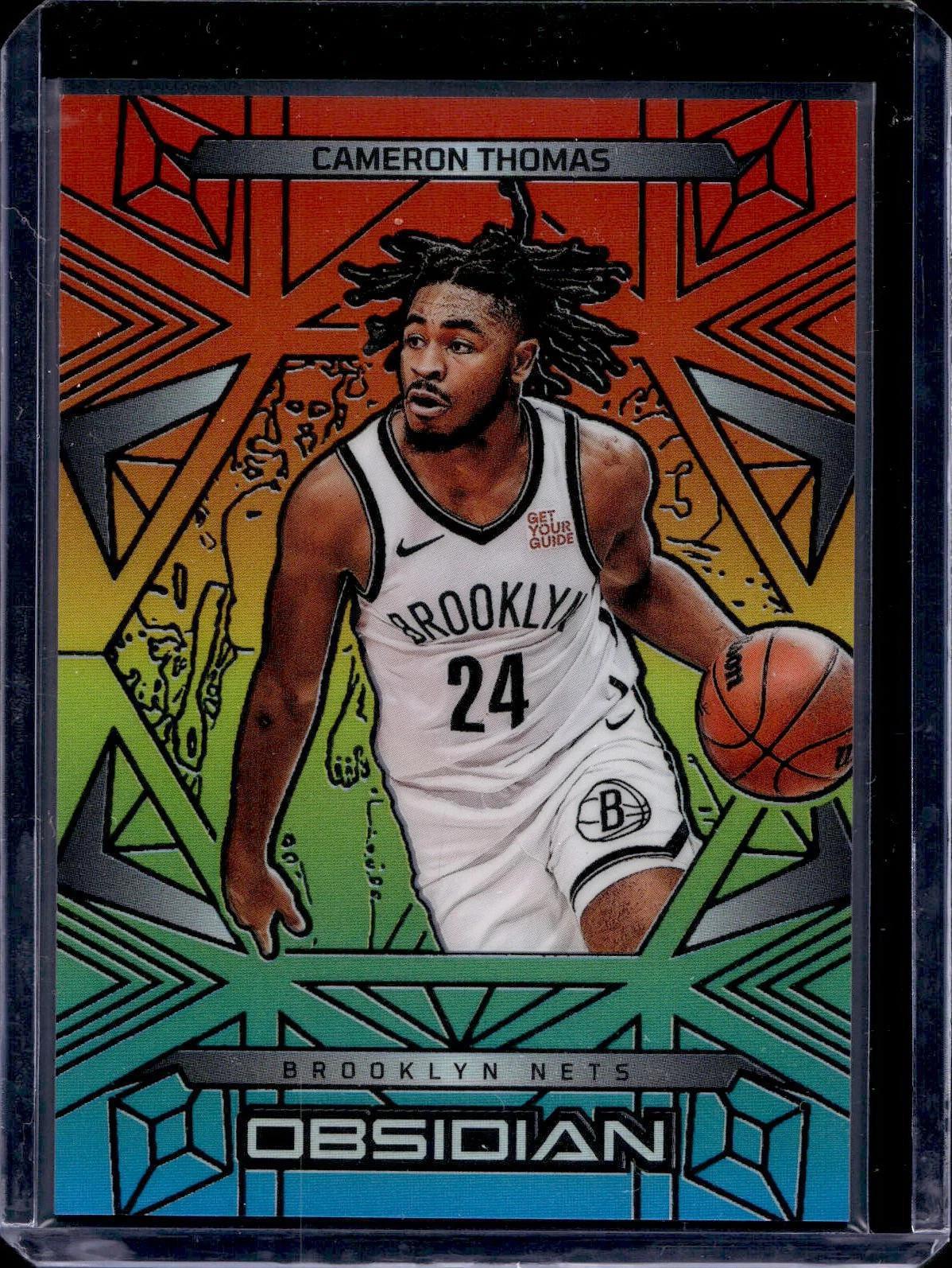 Cameron Thomas 2024-25 Panini Obsidian Hot Springs /15 Brooklyn Nets 111