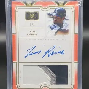 Tim Raines 2024 Topps Definitive 1/1 Patch Relic Auto Chicago White Sox DARC-TR