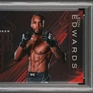 Leon Edwards 2025 Topps Chrome UFC Berzerker Case Hit SSP BZK-6 PSA 9