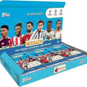 2024-25 Topps Chrome Merlin UEFA Club Competitions Soccer Hobby Box