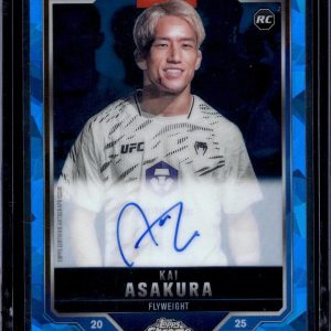 Kai Asakura 2025 Topps Chrome Sapphire UFC Rookie Auto CRA-KA