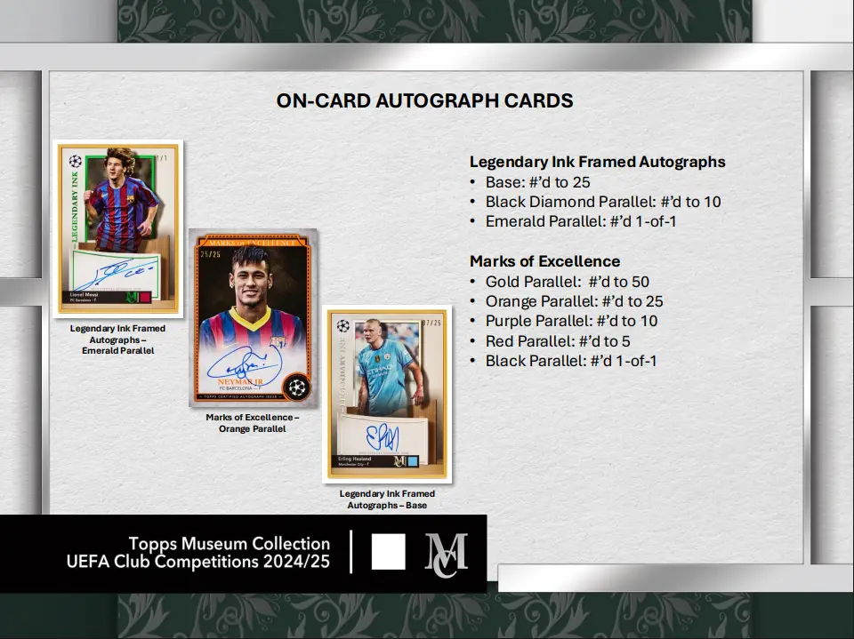 2024-25 Topps UEFA Club Competitions Museum Collection Soccer Hobby Box - Image 15