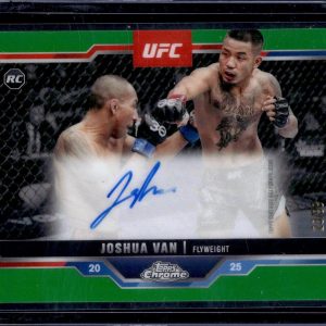 Joshua Van 2025 Topps Chrome UFC Green Refractor Auto /99 RC CRA-JV