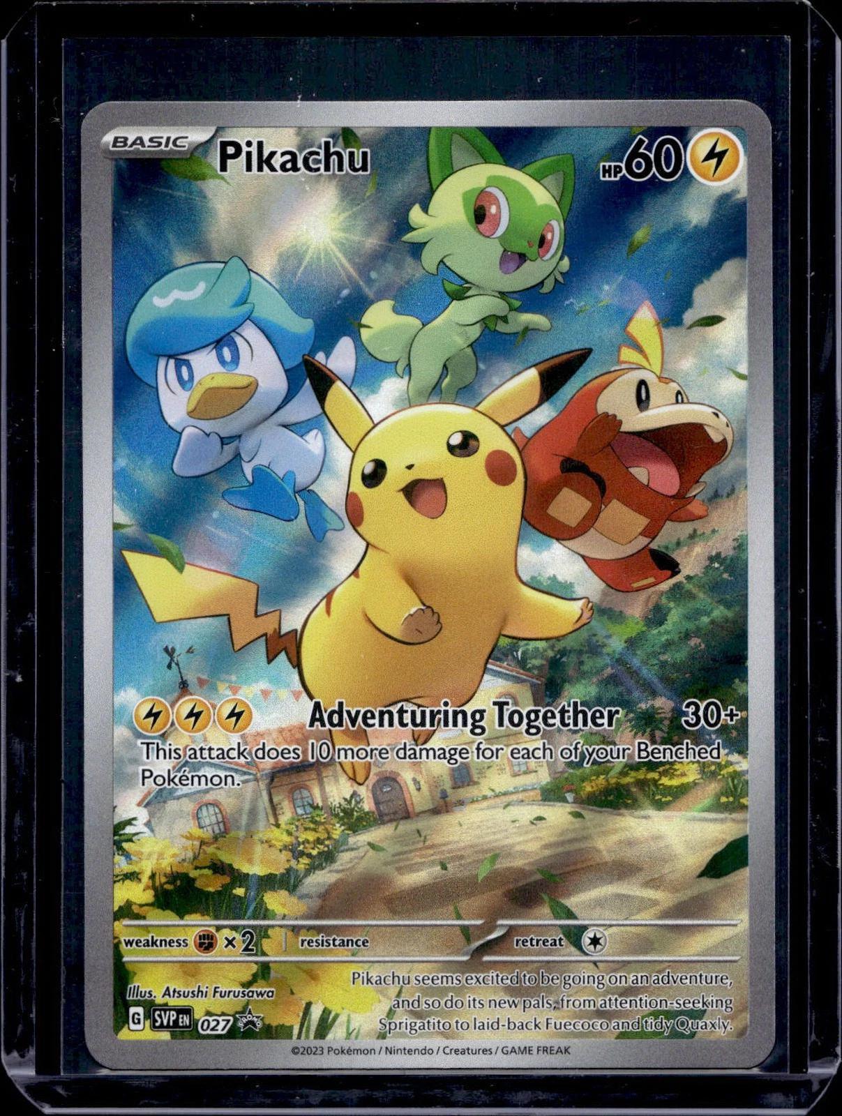 Pikachu Pokemon SV: Scarlet & Violet Promo Cards 027