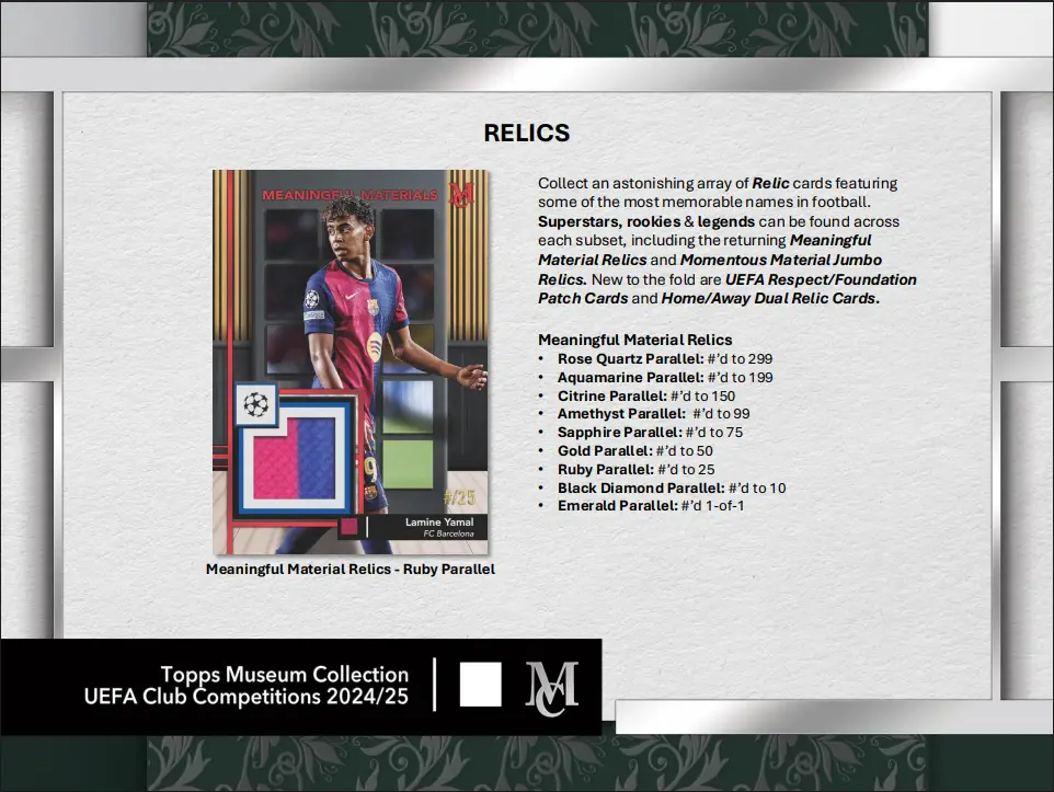 2024-25 Topps UEFA Club Competitions Museum Collection Soccer Hobby Box - Image 11