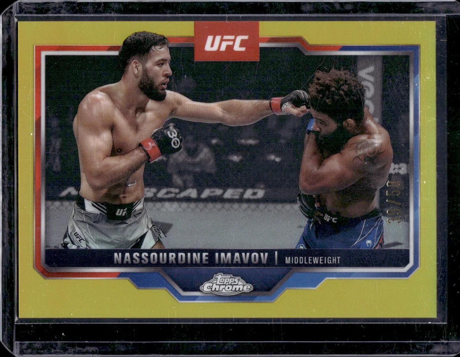 Nassourdine Imavov 2025 Topps Chrome UFC Gold Refractor /50 155