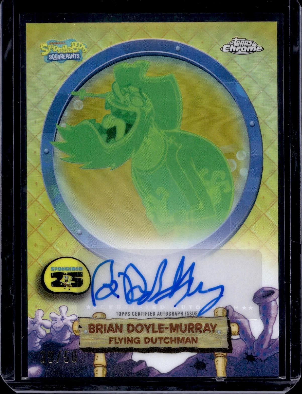 Brian Doyle-Murray Flying Dutchman Topps Chrome SpongeBob Gold Auto /50 SA-FD