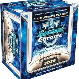 2025 Bowman University Chrome Sapphire Football Hobby Box