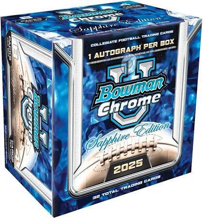 2025 Bowman University Chrome Sapphire Football Hobby Box