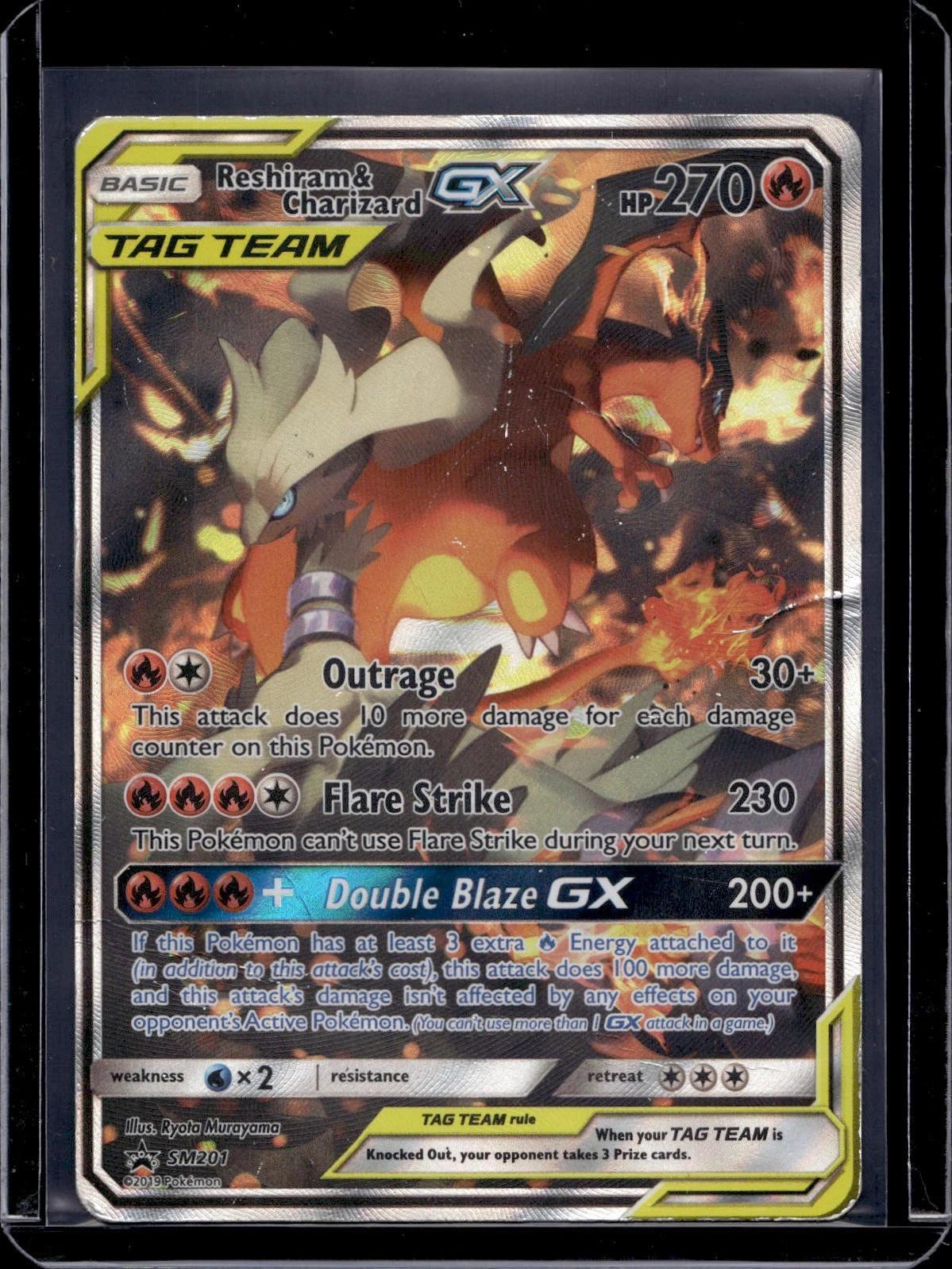 Reshiram & Charizard GXPokemon SM Promos SM201