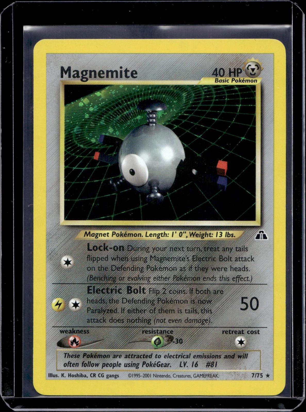 Magnemite Pokemon Neo Discovery (7) 7/75