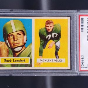 Buck Lansford 1957 Topps Philadelphia Eagles 90 PSA 8