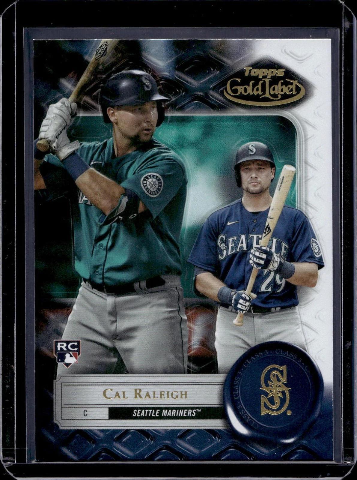 Cal Raleigh 2022 Topps Gold Label Class 3 Seattle Mariners 7