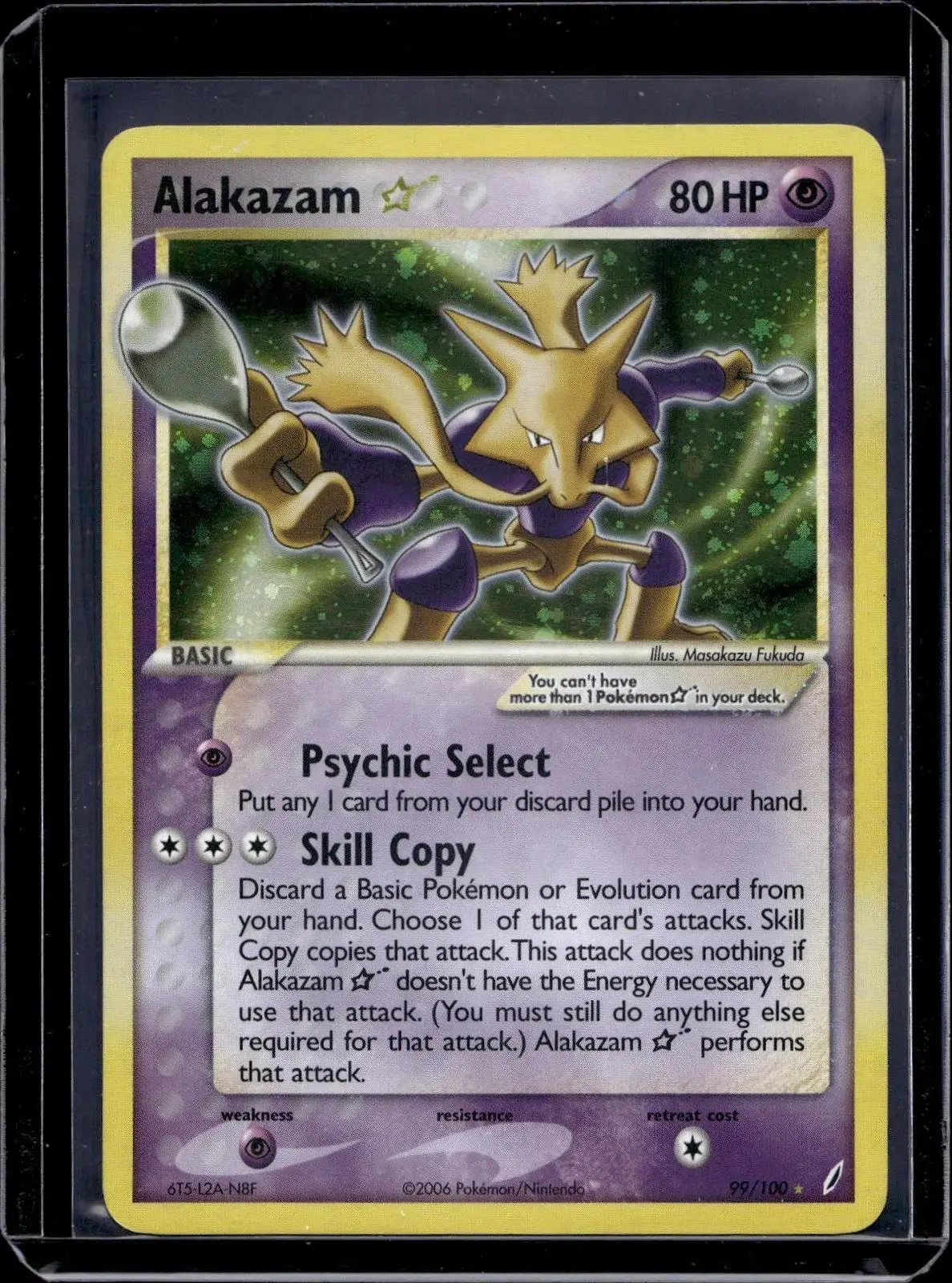 Alakazam Pokemon Crystal Guardians Star Holo 99/100