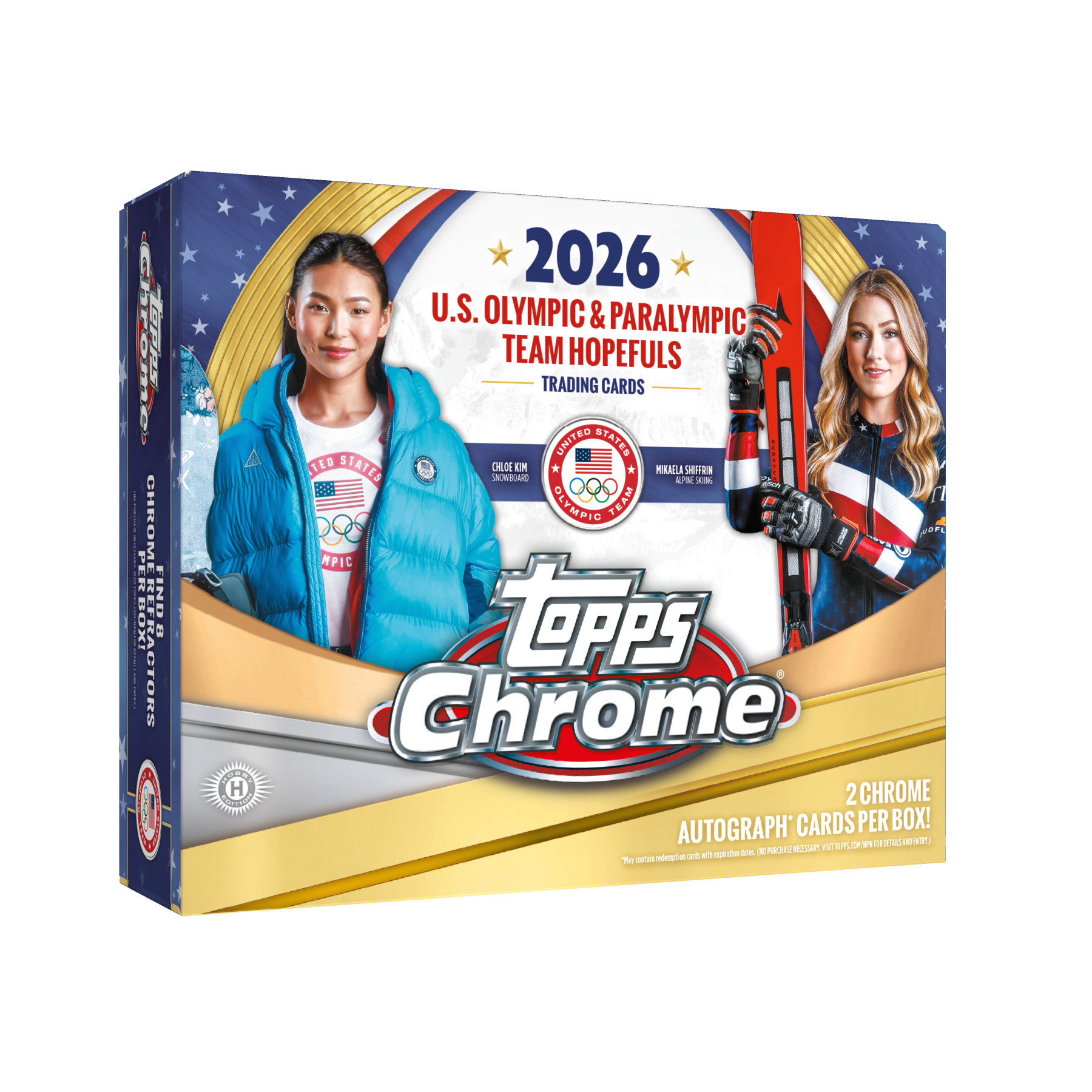 2026 Topps Chrome U.S. Olympic & Paralympic Hopefuls Hobby Box