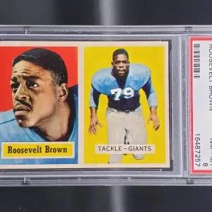 Roosevelt Brown 1957 Topps New York Giants 11 PSA 8