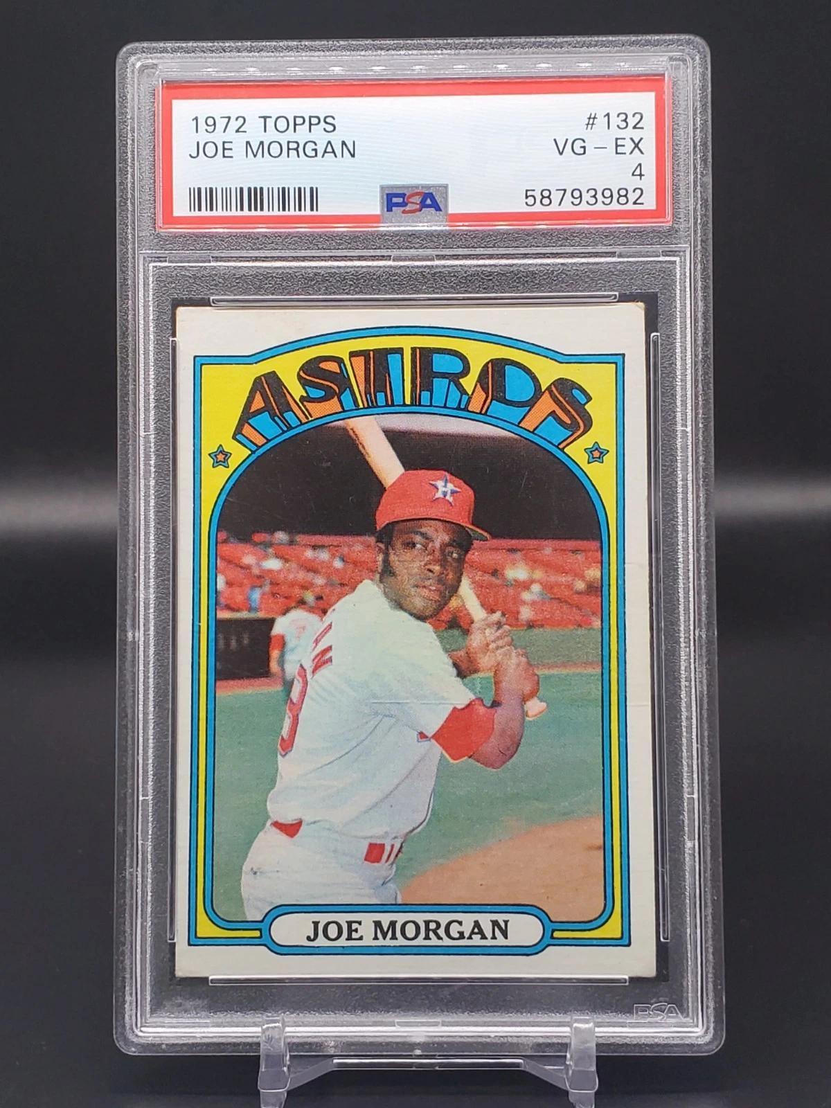 Joe Morgan 1972 Topps Houston Astros 132 PSA 4