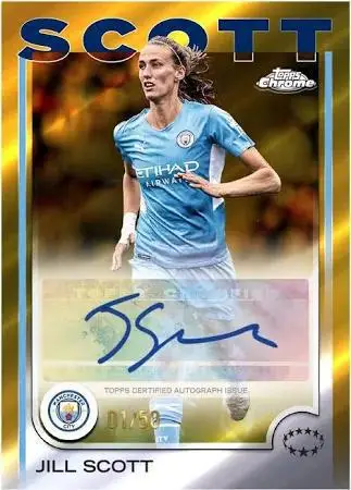 2024-25 Topps Chrome UEFA Women's Champions League Soccer Hobby Box - Image 7