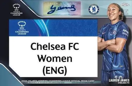 2024-25 Topps Chrome UEFA Women's Champions League Soccer Hobby Box - Image 4