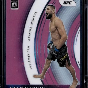 Khamzat Chimaev 2022 Donruss Optic UFC Star Gazing Pink /25 8