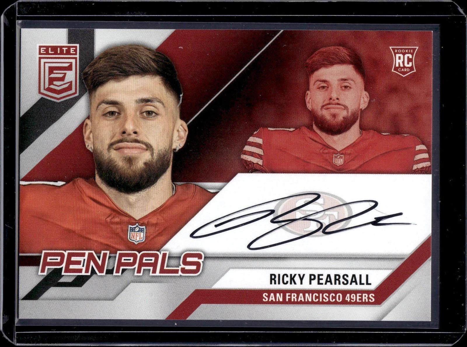 Ricky Pearsall 2024 Donruss Elite Pen Pals Auto San Francisco 49ers PAL-RPE