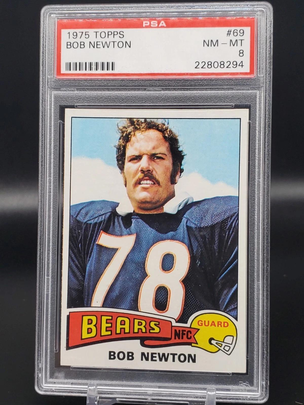 Bob Newton 1975 Topps Chicago Bears 69 PSA 8