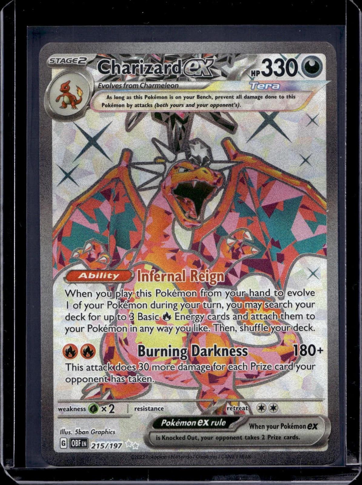 Charizard ex Pokemon SV03: Obsidian Flames 215/197