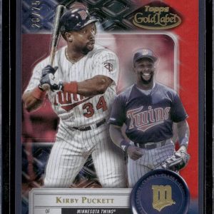 Kirby Puckett 2022 Topps Gold Label Class 1 Red /75 Minnesota Twins 97