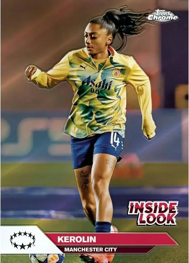 2024-25 Topps Chrome UEFA Women's Champions League Soccer Blaster Box - Image 5