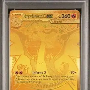 Mega Charizard X ex Pokemon Phantasmal Flames Hyper Rare 130/094 PSA 10
