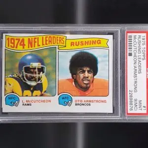 Lawrence McCutcheon Otis Armstrong 1975 Topps 1 PSA 9 Rams Broncos (MC)