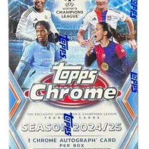 2024-25 Topps Chrome UEFA Women's Champions League Soccer Hobby Box