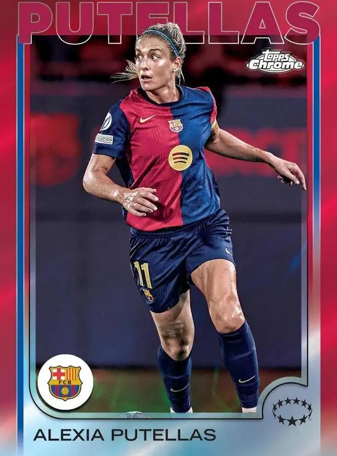 2024-25 Topps Chrome UEFA Women's Champions League Soccer Blaster Box - Image 4