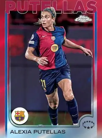 2024-25 Topps Chrome UEFA Women's Champions League Soccer Hobby Box - Image 6