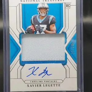 Xavier Legette 2024 National Treasures RC Patch Auto /99 Carolina Panthers 162