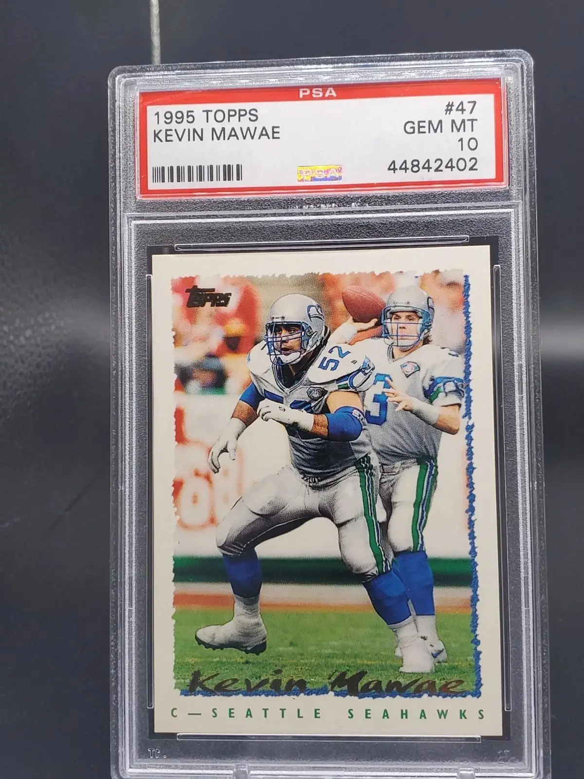 Kevin Mawae 1995 Topps Settle Seahawks #47 PSA 10