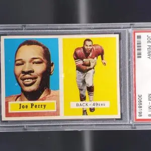 Joe Perry 1957 Topps San Francisco 49ers 129 PSA 8
