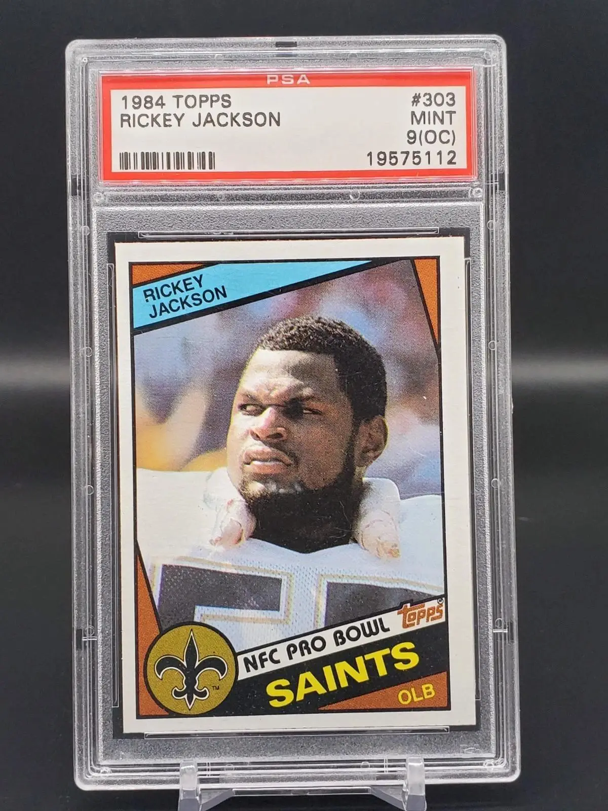 Rickey Jackson 1984 Topps New Orleans Saints 303 PSA 9 (OC)