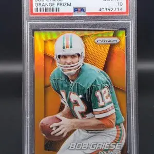 Bob Griese 2014 Panini Prizm Orange Miami Dolphins 56 PSA 10 Pop 1