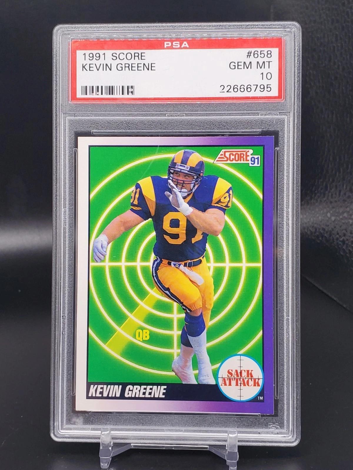 Kevin Greene 1991 Score Los Angeles Rams 658 PSA 10