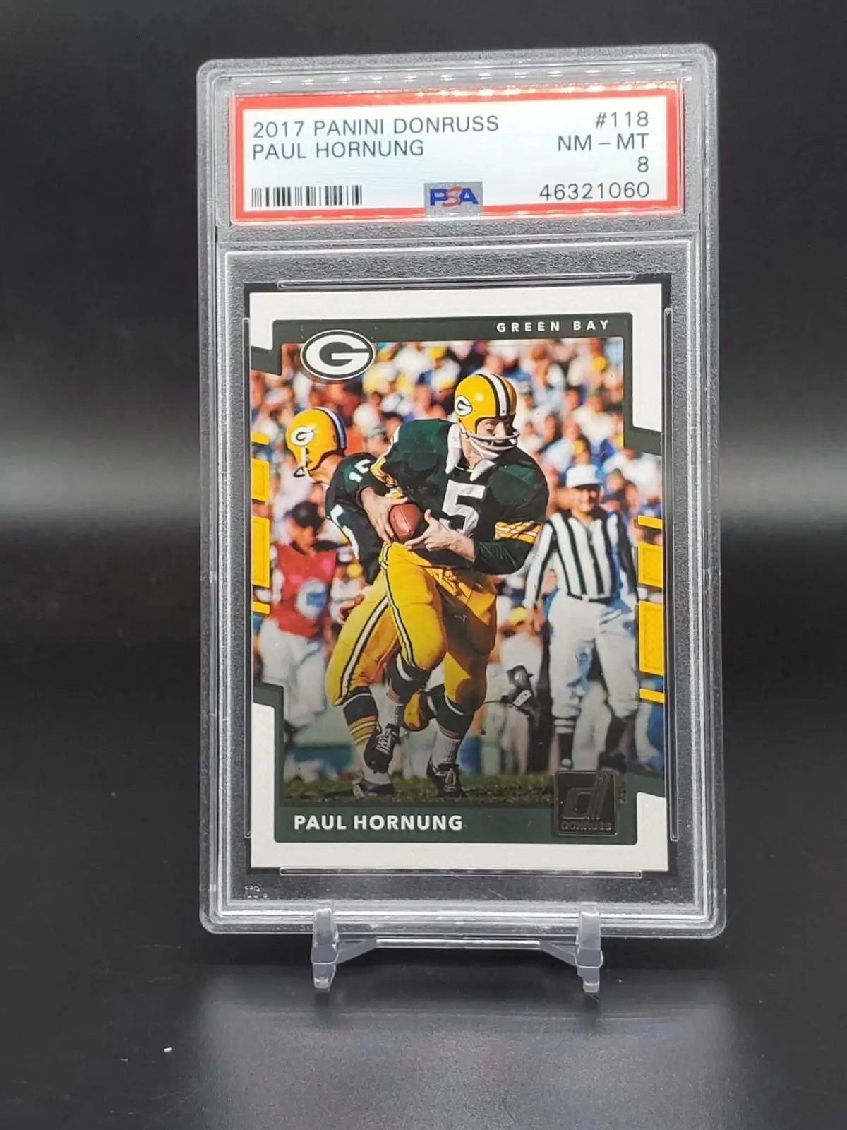 Paul Hornung 2017 Donruss Green Bay Packers 118 PSA 8