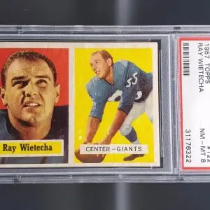 Ray Wietecha 1957 Topps New York Giants 122 PSA 8