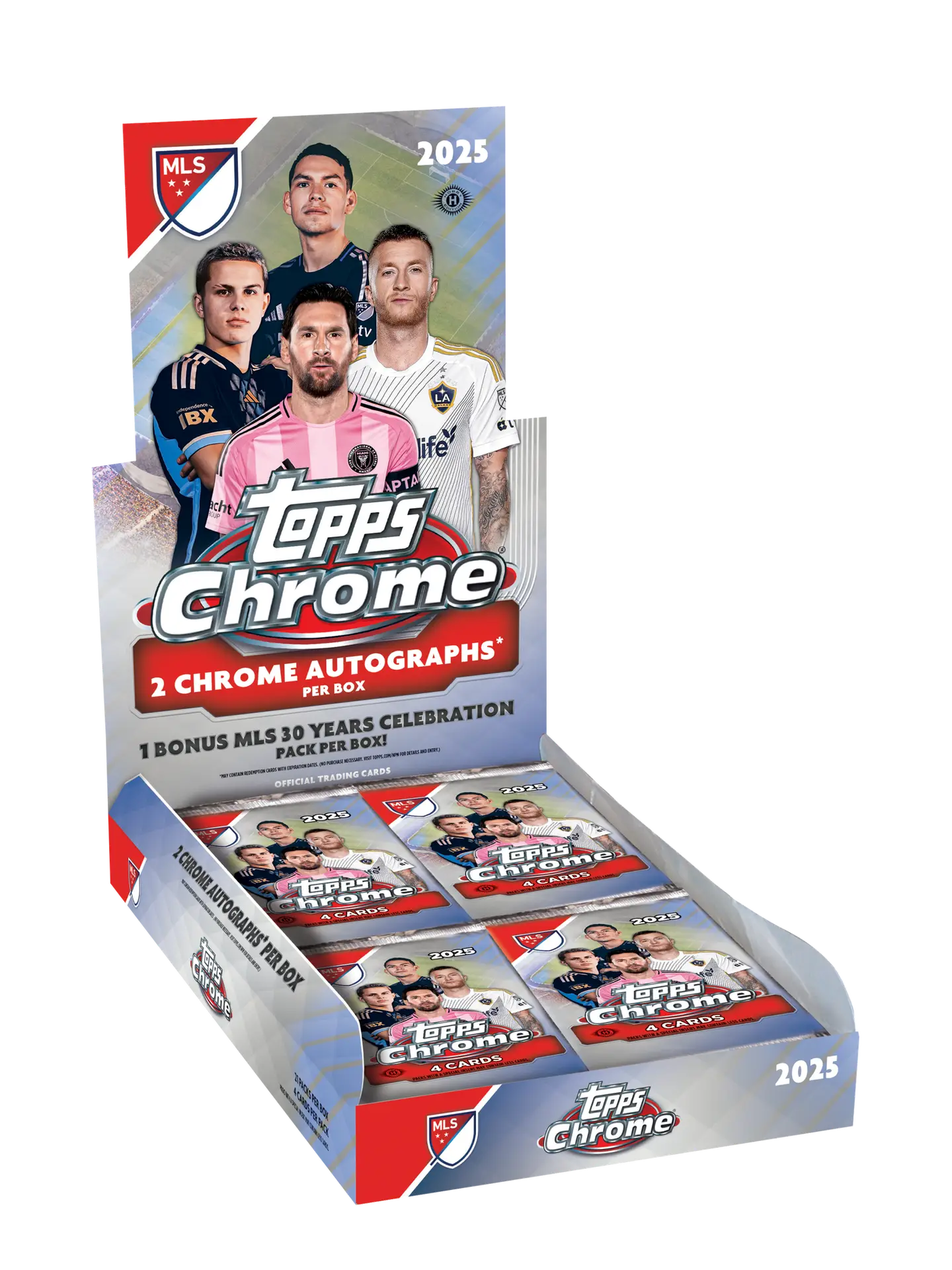 2025 Topps Chrome MLS Major League Soccer Hobby Box